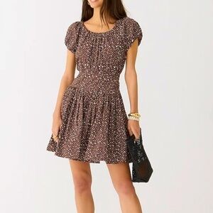 JCrew Drop-Waist Poplin Dress